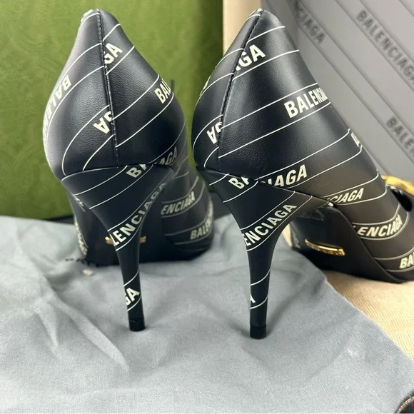 RARE! Sale! Gucci x Balenciaga Leather Heels NEW IN BOX WITH SHOE BAGS - Picture 8 of 12